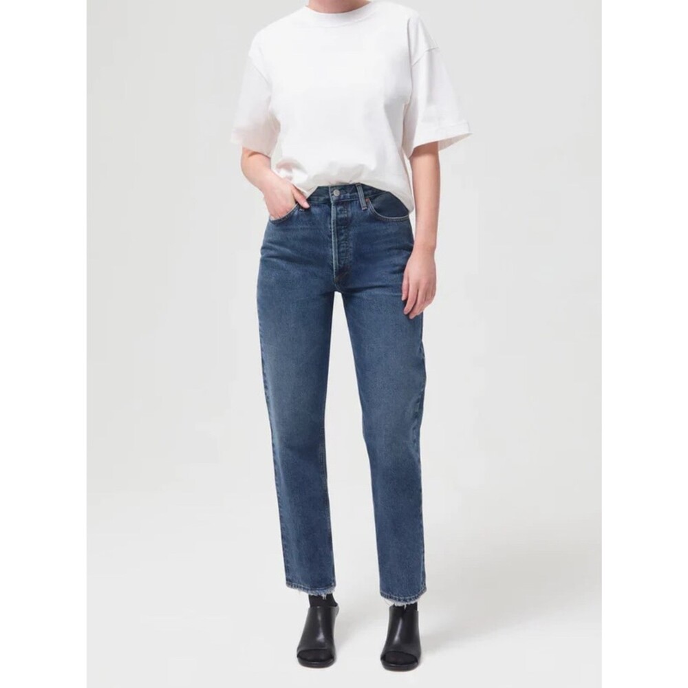 AGOLDE Pinch Waist Jeans 27 High Rise Straight Leg 100% Cotton Made USA